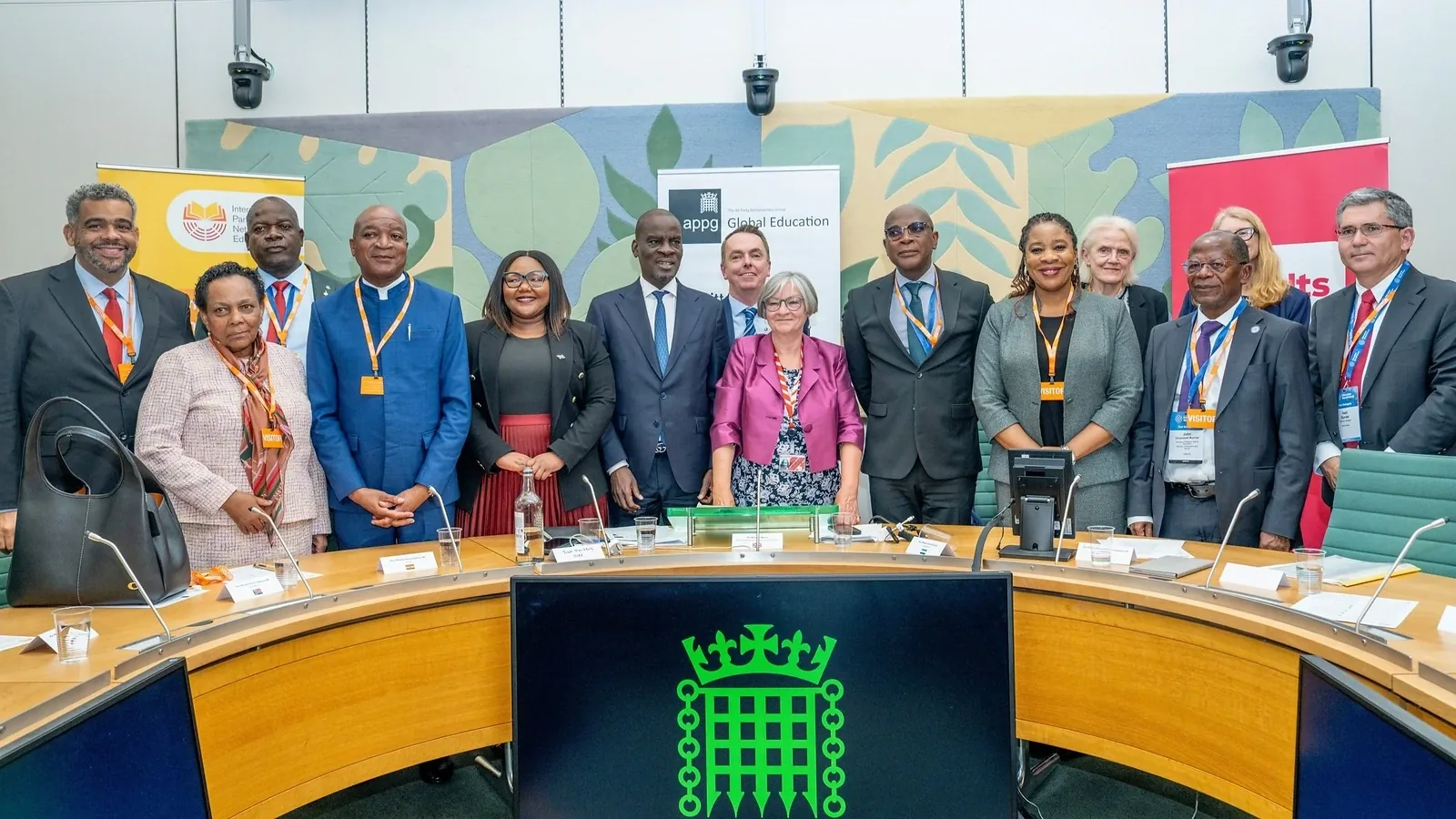 African and international education leaders in a global collaboration meeting